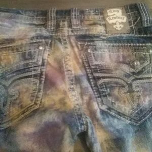 Tie Dye Rock Revival Jeans